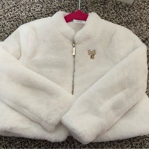 DISNEY Minnie Mouse Faux Fur Jacket for Girls.